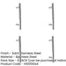 PACK Satin Stainless Steel Cabinet Handle 444x12mm Modern Kitchens Kitchen Drawer Pull Handle-1