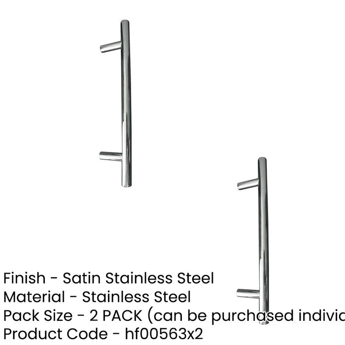 PACK Premium Satin Stainless Steel Cabinet Handle 544x12mm Modern Kitchens Kitchen Drawer Pull Handle (1)-1