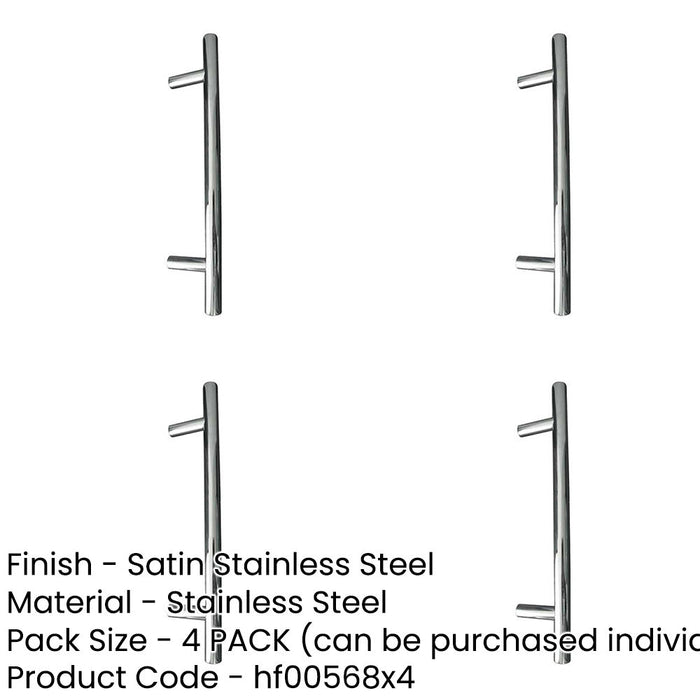 PACK Premium Satin Stainless Steel Cabinet Handle 920x12mm Size Kitchen Drawer Pull Handle-1