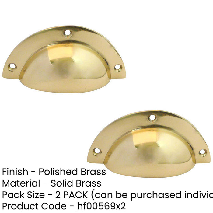 PACK Elegant 85mm Solid Brass Drawer Pulls Cabinets Kitchen Drawer Pull Handle (1)-1