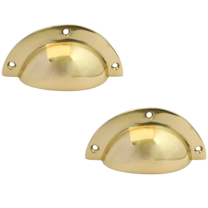 PACK Elegant 85mm Solid Brass Drawer Pulls Cabinets Kitchen Drawer Pull Handle (1)