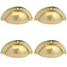 PACK Elegant 85mm Solid Brass Drawer Pulls Cabinets Kitchen Drawer Pull Handle