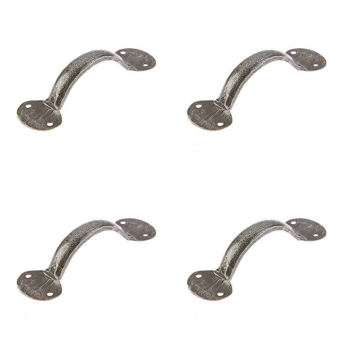 PACK Premium Pewter Cabinet Handle 127x35mm Stylish Interiors Kitchen Drawer Pull Handle