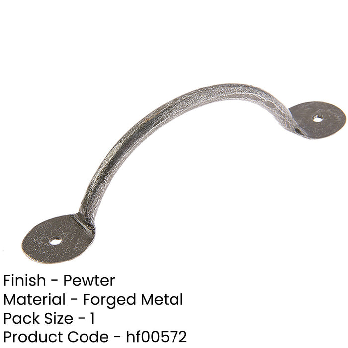 Elegant Pewter Cabinet Handle 127x35mm Kitchen Drawer Pull Handle-1