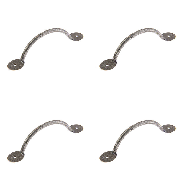 PACK Elegant Pewter Cabinet Handle 127x35mm Kitchen Drawer Pull Handle