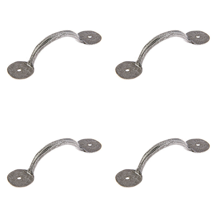 PACK Elegant Pewter Cabinet Handle 138x38mm Stylish Interiors Kitchen Drawer Pull Handle