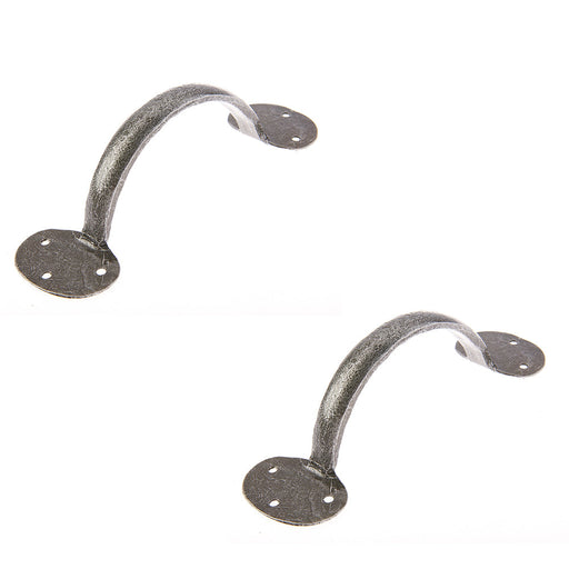 PACK Pewter Cabinet Handle 165x50mm Stylish Durable Kitchen Drawer Pull Handle (1)