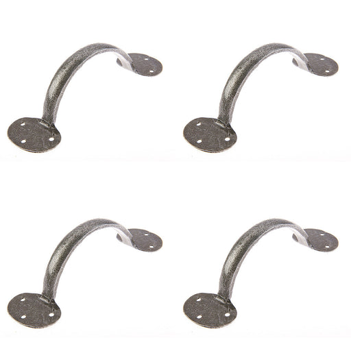 PACK Pewter Cabinet Handle 165x50mm Stylish Durable Kitchen Drawer Pull Handle