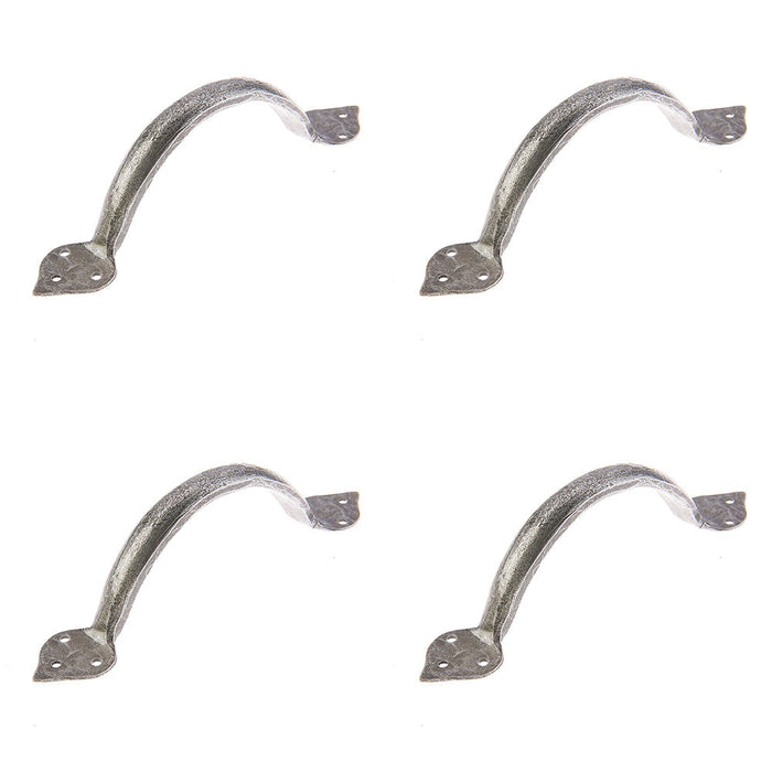 PACK Elegant Pewter Tear Cabinet Handle 185x50mm Stylish Home Decor Kitchen Drawer Pull Handle