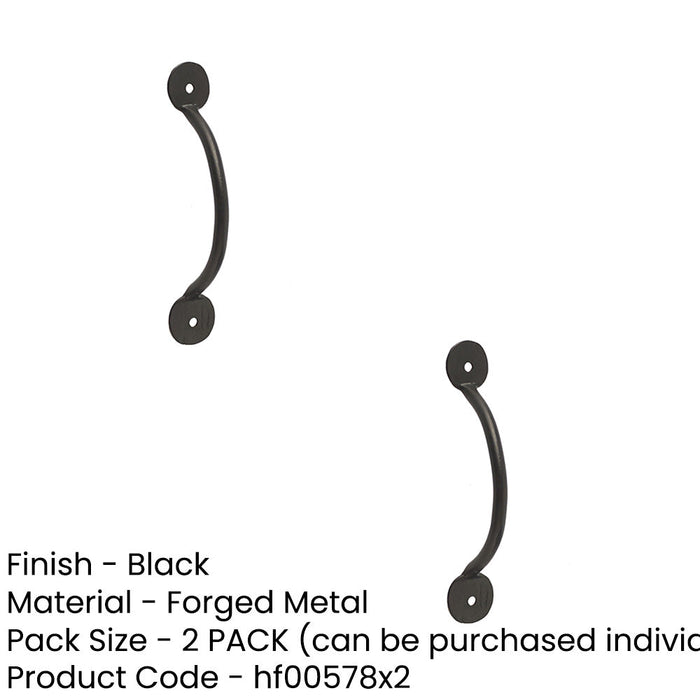 PACK Elegant Black Handle Cabinets 138x38mm Kitchen Drawer Pull Handle (1)-1