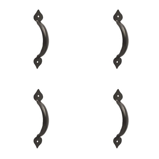 PACK Elegant Black Tear Cabinet Handle 130x34mm Stylish Interiors Kitchen Drawer Pull Handle