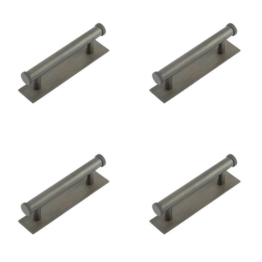 PACK Stylish 96mm Dark Bronze Cabinet Handle with Knurled Design Kitchen Drawer Pull Handle