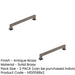 PACK Antique Brass Cabinet Handle 224mm Premium Quality Kitchen Drawer Pull Handle (1)-1