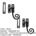 PACK Antique Black Casement Fasteners 85mm Range Windows Window Handle (1)-1