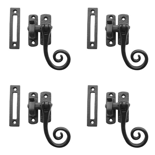 PACK Antique Black Casement Fasteners 85mm Range Windows Window Handle