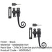 PACK Antique Black Range Locking Fasteners 100mm Security Style Window Handle (1)-1