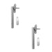 PACK High-Quality 120mm Satin Stainless Steel Casement Fasteners Durable Window Security Window Handle (1)