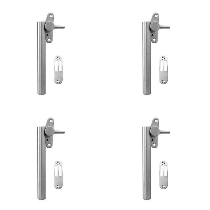 PACK High-Quality 120mm Satin Stainless Steel Casement Fasteners Durable Window Security Window Handle