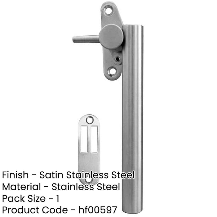 Premium 120mm Satin Stainless Steel Casement Fasteners Durable Window Fittings Window Handle-1