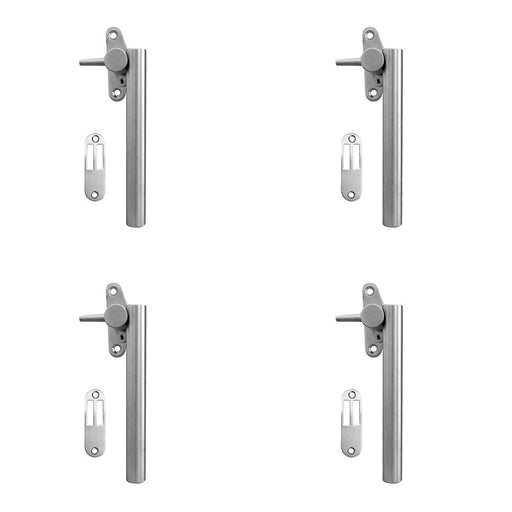 PACK Premium 120mm Satin Stainless Steel Casement Fasteners Durable Window Fittings Window Handle