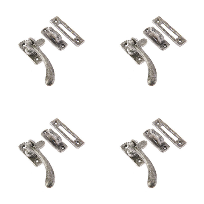 PACK Pewter Range Bulb Casement Fasteners 95x55mm Stylish Windows Window Handle