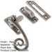 Premium Pewter Curly Tail Casement Fasteners 90x55mm Elegant Window Finishes Window Handle-1