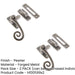 PACK Premium Pewter Curly Tail Casement Fasteners 90x55mm Elegant Window Finishes Window Handle (1)-1