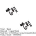 PACK Durable Black Range Curly Tail Casement Fasteners 90x55mm Secure Windows Window Handle (1)-1