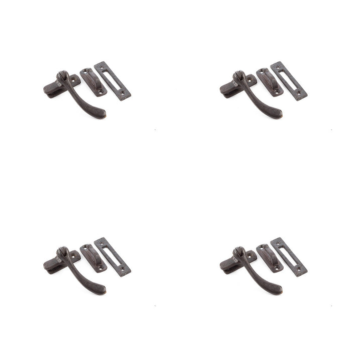 PACK High-Quality Beeswax Range Bulb Casement Fasteners 95x55mm Window Handle