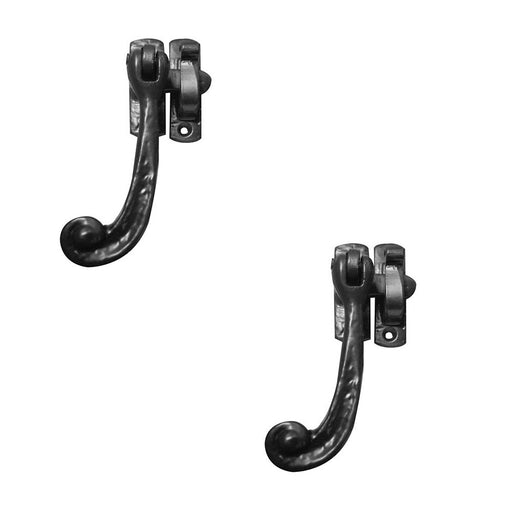 PACK High-Quality Antique Range Casement Fasteners Elegant Black Finish 94mm Window Handle (1)