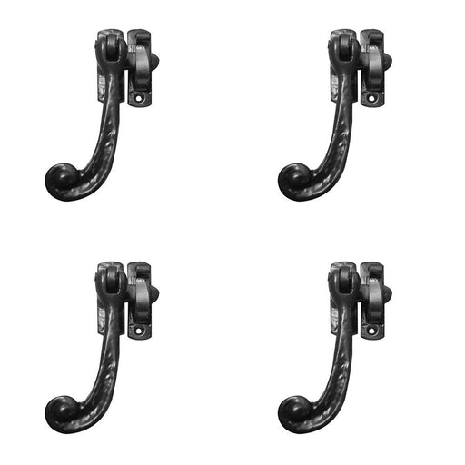 PACK High-Quality Antique Range Casement Fasteners Elegant Black Finish 94mm Window Handle