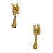 PACK Elegant Victorian Casement Fasteners Polished Brass 90mm Window Handle (1)