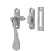 Elegant Victorian Casement Fasteners Satin Chrome Finish 90mm Window Handle