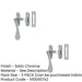 PACK Elegant Victorian Casement Fasteners Satin Chrome Finish 90mm Window Handle (1)-1