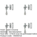 PACK Elegant Victorian Casement Fasteners Satin Chrome Finish 90mm Window Handle-1