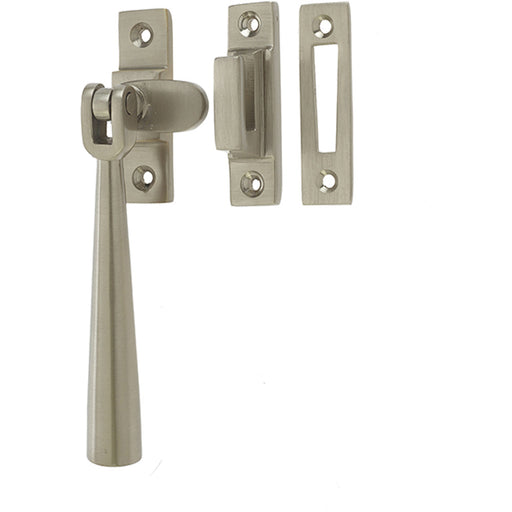 Durable 110mm Satin Nickel Casement Fasteners Secure Windows Window Handle