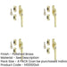 PACK Premium Polished Brass Lockable Casement Fasteners 124mm Secure Windows Window Handle-1