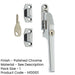 Premium Modern Lockable Casement Fasteners Polished Chrome 124mm Window Handle-1