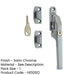 Premium Modern Lockable Casement Fasteners Satin Chrome 124mm Window Handle-1