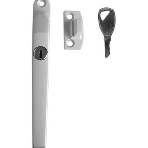 Premium Modern Lockable Casement Fasteners 124mm White Enhanced Security Window Handle