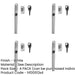 PACK Premium Modern Lockable Casement Fasteners 124mm White Enhanced Security Window Handle-1