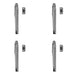 PACK High-Quality Modern Non-Lockable Casement Fasteners Polished Chrome 124mm Window Handle