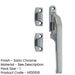 Premium Modern Non-Lockable Casement Fasteners Satin Chrome 124mm Window Handle-1