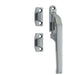 Premium Modern Non-Lockable Casement Fasteners Satin Chrome 124mm Window Handle