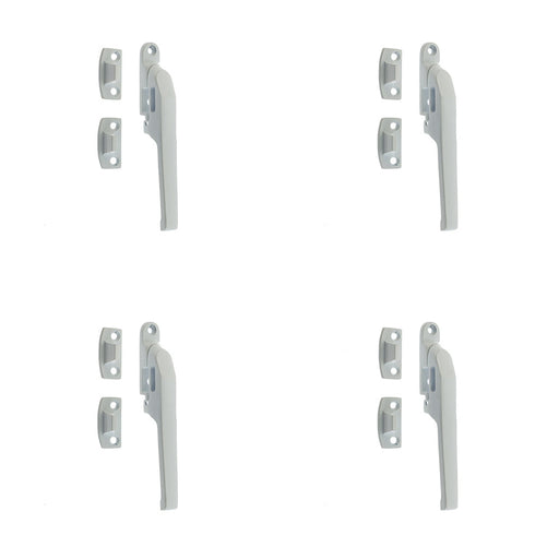 PACK Premium 124mm White Non-Lockable Casement Fasteners Modern Windows Window Handle