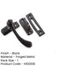 Durable Black Range Bulb Casement Fasteners 95x55mm Secure Closing Window Handle-1