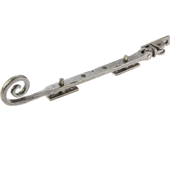 Durable Curly Tail Casement Stays Pewter Finish 245x15x6mm Window