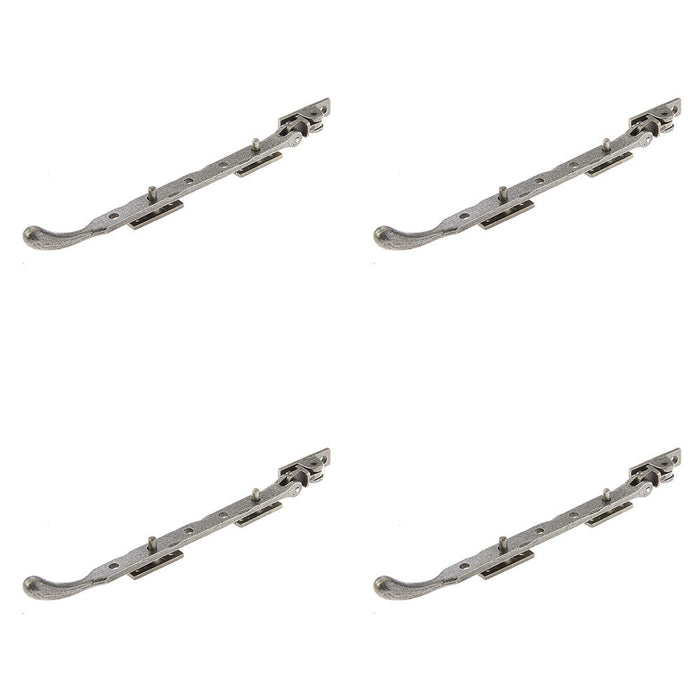 PACK Premium Pewter Bulb Casement Stays 243mm 15mm Window