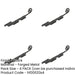 PACK Premium Curly Tail Casement Stays Black 203x15x6mm Durability Style Window-1