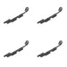 PACK Premium Curly Tail Casement Stays Black 203x15x6mm Durability Style Window